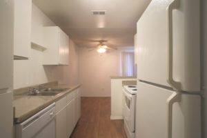 Floor Plan D - Kitchen - Kendall Brook Apartments, San Bernardino, CA
